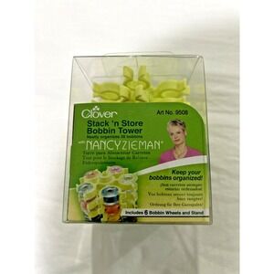 Clover Stack 'n' Store Bobbin Tower w Nancy Zieman-  Organizes 30 bobbins